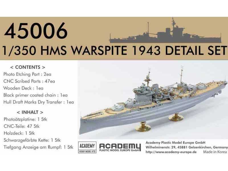 HMS Warspite - zestaw dodatków - zdjęcie 1