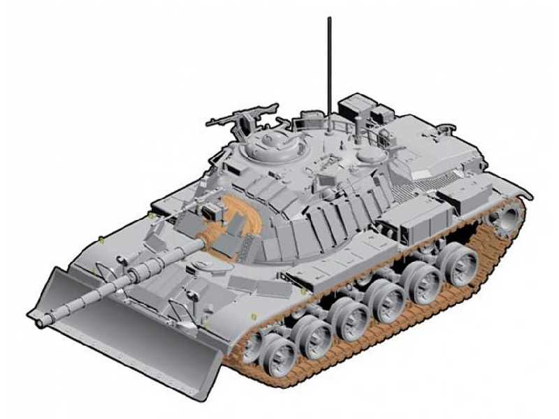 Izraelski M60 z lemieszem - zdjęcie 1 Izraelski M60 z lemieszem - zdjęcie 1
