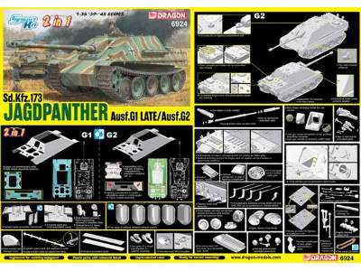 Jagdpanther Ausf.G1 późna produkcja / Ausf.G2 (2 w 1) - zdjęcie 2