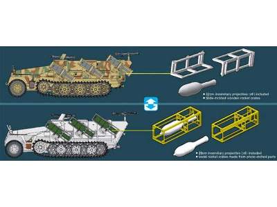 Sd.Kfz.251 Ausf.D mit Wurfrahmen 40 (2 in 1) - zdjęcie 2