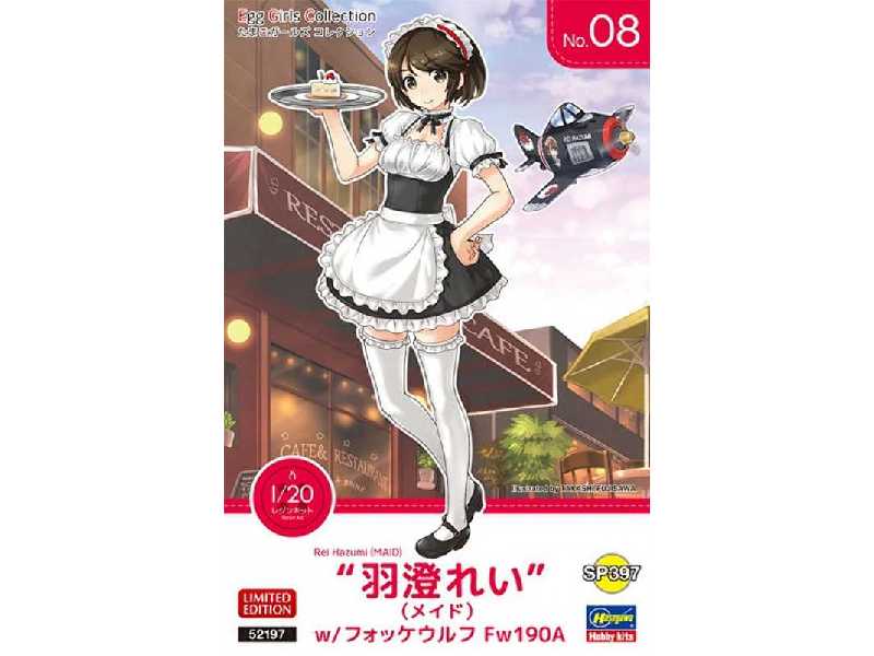 52197 Egg Girls Collection Rei Hazumi (Maid) w/Focke-Wulf Fw190A - zdjęcie 1 52197 Egg Girls Collection Rei Hazumi (Maid) w/Focke-Wulf Fw190A - zdjęcie 1