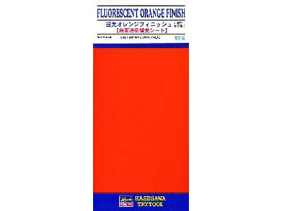 71806 Fluorescent Orange Finish 1 sheet (90 x 200mm) - zdjęcie 1