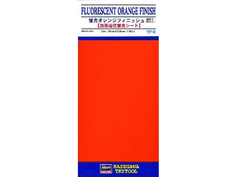 71806 Fluorescent Orange Finish 1 sheet (90 x 200mm) - zdjęcie 1
