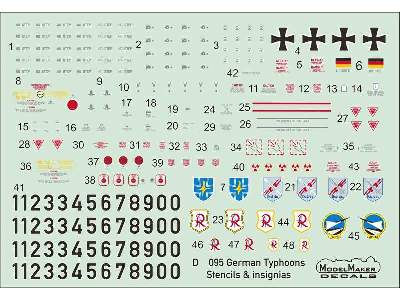 German Typhoons Stencils & Insignias - zdjęcie 1