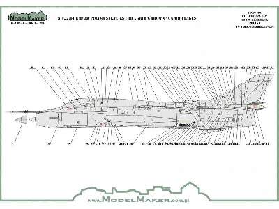 Su-22m4/Um-3k Polish Stencils - zdjęcie 2