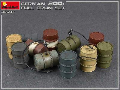 Niemiecki beczki na paliwo 200l - II W.Ś. - zdjęcie 2
