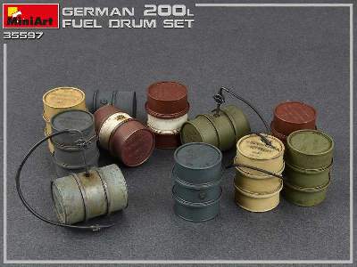 Niemiecki beczki na paliwo 200l - II W.Ś. - zdjęcie 5