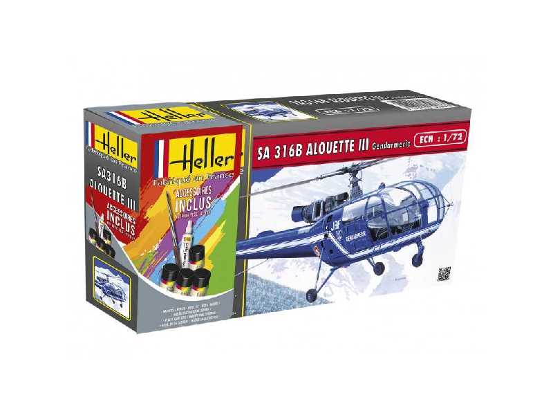 Starter Set Sa 316b Alouette Iii Gendarmerie - zdjęcie 1 Starter Set Sa 316b Alouette Iii Gendarmerie - zdjęcie 1