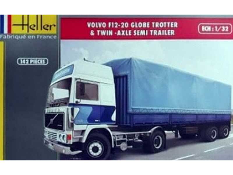 Volvo F12-20 Globe Trotter & Twin - Axle Semi Trailer - zdjęcie 1 Volvo F12-20 Globe Trotter & Twin - Axle Semi Trailer - zdjęcie 1