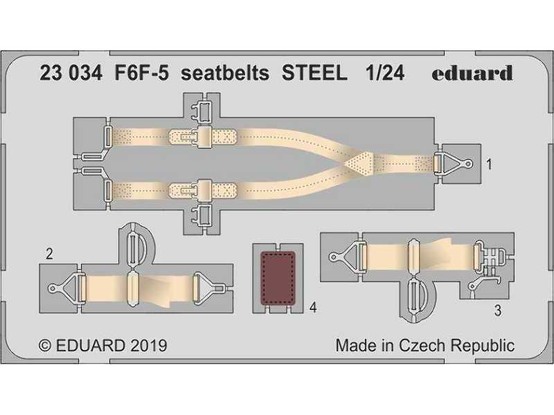 F6F-5 seatbelts STEEL 1/24 - zdjęcie 1 F6F-5 seatbelts STEEL 1/24 - zdjęcie 1