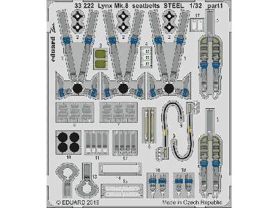 Lynx Mk.8 seatbelts STEEL 1/32 - zdjęcie 1