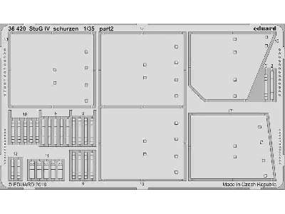 StuG IV schurzen 1/35 - Academy - zdjęcie 2