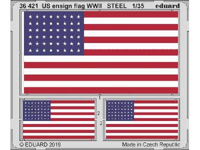 US ensign flag WWII STEEL 1/35 - zdjęcie 1