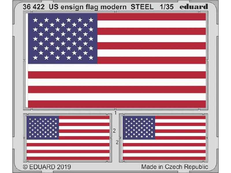 US ensign flag modern STEEL 1/35 - zdjęcie 1 US ensign flag modern STEEL 1/35 - zdjęcie 1