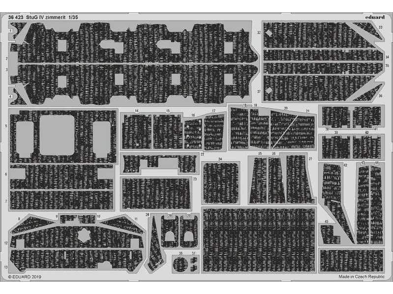 StuG IV zimmerit 1/35 - Academy - zdjęcie 1