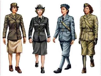 Figurki Kobiety w armii - alianci - II W.Ś. - zdjęcie 1