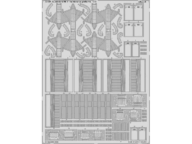 Sunderland Mk. V maintenance platforms 1/72 - zdjęcie 1