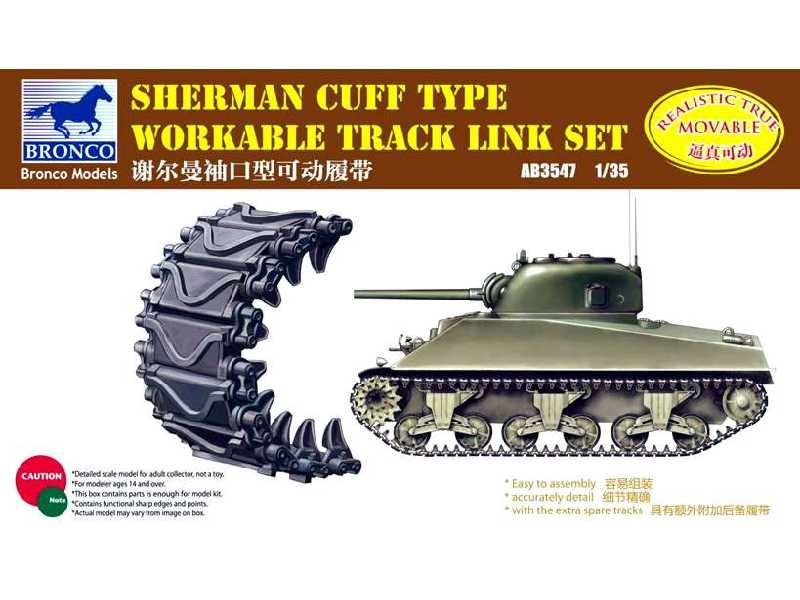 Gąsienice tupu Cuff do czołgu Sherman - zdjęcie 1 Gąsienice tupu Cuff do czołgu Sherman - zdjęcie 1