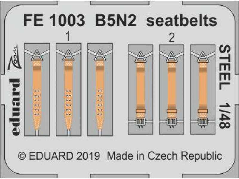 B5N2 seatbelts STEEL 1/48 - zdjęcie 1