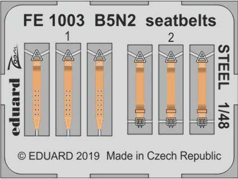 B5N2 seatbelts STEEL 1/48 - zdjęcie 1 B5N2 seatbelts STEEL 1/48 - zdjęcie 1