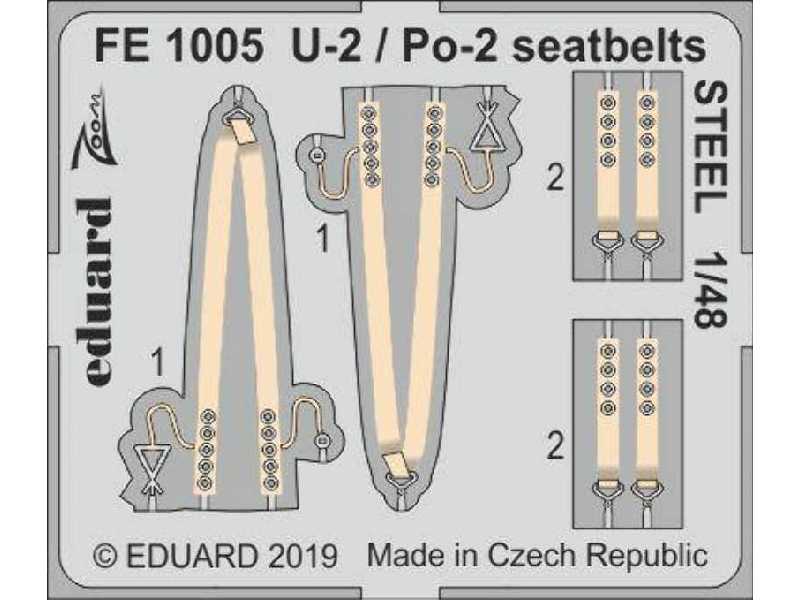 U-2 / Po-2 seatbelts STEEL 1/48 - zdjęcie 1