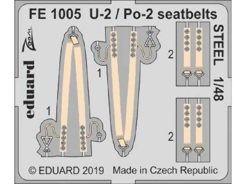 U-2 / Po-2 seatbelts STEEL 1/48 - zdjęcie 1 U-2 / Po-2 seatbelts STEEL 1/48 - zdjęcie 1