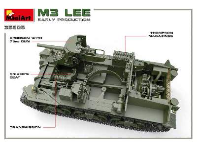 M3 Lee - wczesna produkcja - z wnętrzem - zdjęcie 51