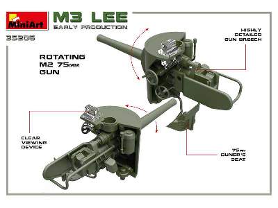 M3 Lee - wczesna produkcja - z wnętrzem - zdjęcie 52