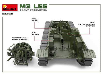 M3 Lee - wczesna produkcja - z wnętrzem - zdjęcie 54