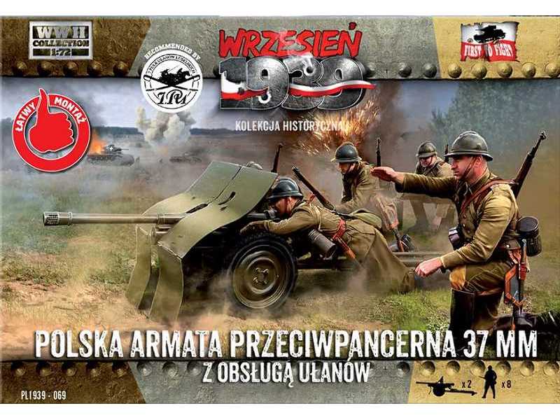 Armata ppanc. 37 mm wz. 36 z obsługą ułanów - zdjęcie 1 Armata ppanc. 37 mm wz. 36 z obsługą ułanów - zdjęcie 1