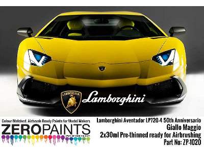 1020 Lamborghini Aventador Lp720-4 50th Anniversario 50° Giallo  - zdjęcie 1