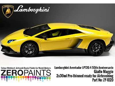 1020 Lamborghini Aventador Lp720-4 50th Anniversario 50° Giallo  - zdjęcie 2