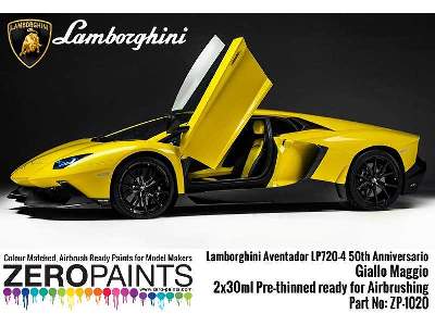 1020 Lamborghini Aventador Lp720-4 50th Anniversario 50° Giallo  - zdjęcie 3