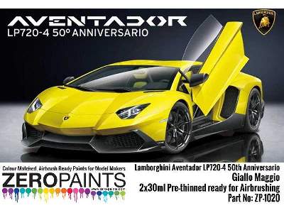 1020 Lamborghini Aventador Lp720-4 50th Anniversario 50° Giallo  - zdjęcie 4