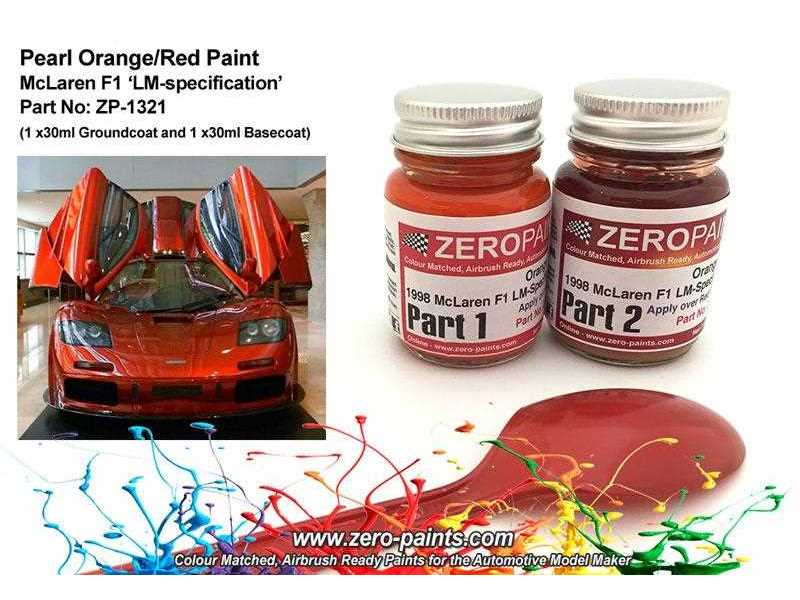 1321 1998 Mclaren F1 Lm-spec Orange/Red Set - zdjęcie 1 1321 1998 Mclaren F1 Lm-spec Orange/Red Set - zdjęcie 1