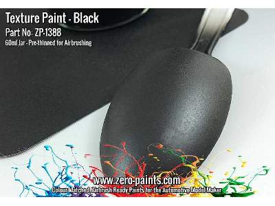 1388 Black Textured Paint (Engines, Interiors Etc) - zdjęcie 2