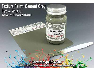 1390 Cement Grey Textured Paint (Engines, Interiors Etc) - zdjęcie 1