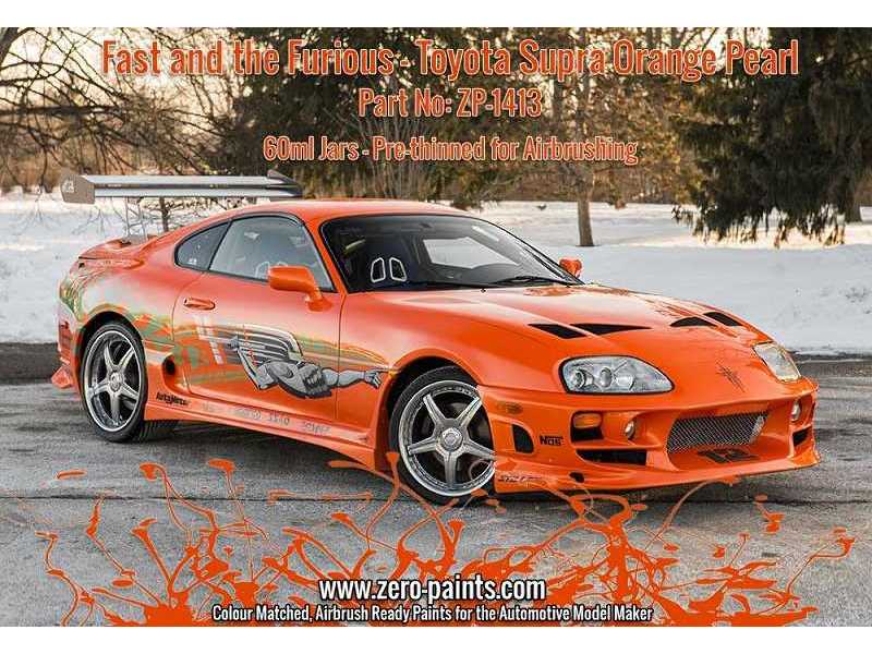 1413 Fast Furious Toyota Supra Orange - zdjęcie 1