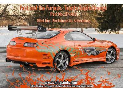 1413 Fast Furious Toyota Supra Orange - zdjęcie 2