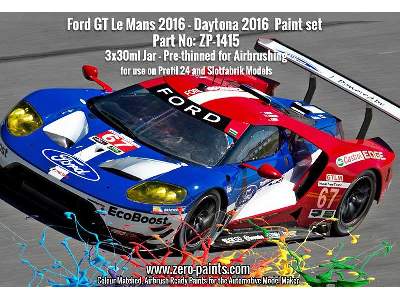 1415 Ford Gt Le Mans 2016 - Daytona 2016 Set - zdjęcie 2