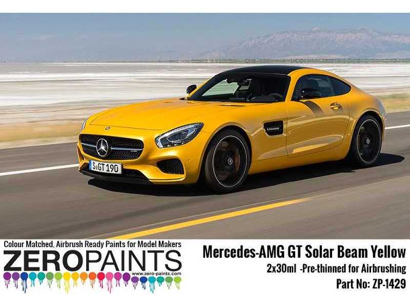 1429 Mercedes-amg Gt Solar Beam Yellow Set - zdjęcie 1