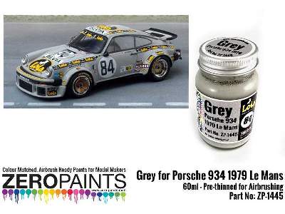 1445 Grey For Porsche 934 1979 #84 Le Mans - zdjęcie 1