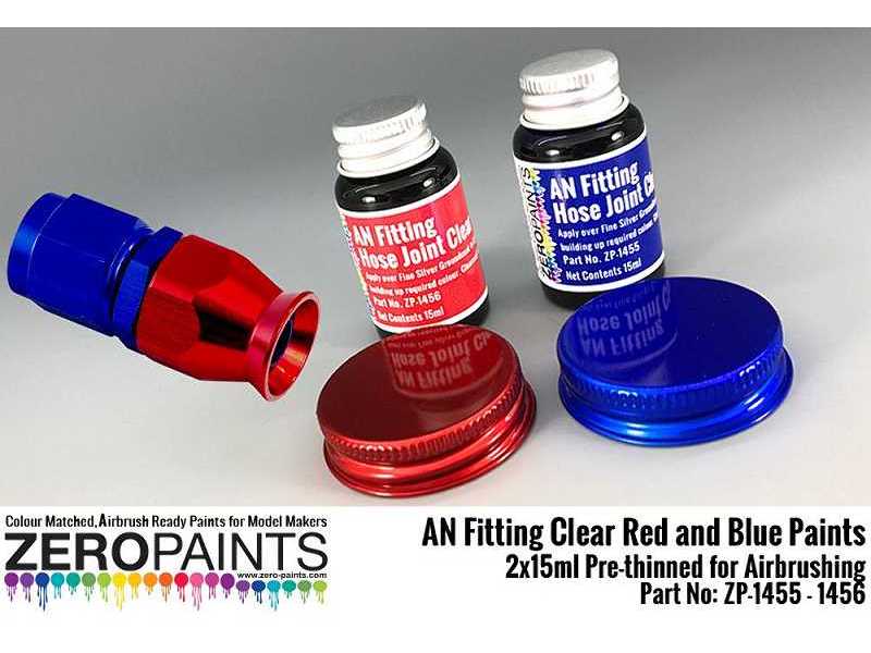 1455 An Fitting (Hose Joints/Ends) Clear Red And Blue Set - zdjęcie 1 1455 An Fitting (Hose Joints/Ends) Clear Red And Blue Set - zdjęcie 1