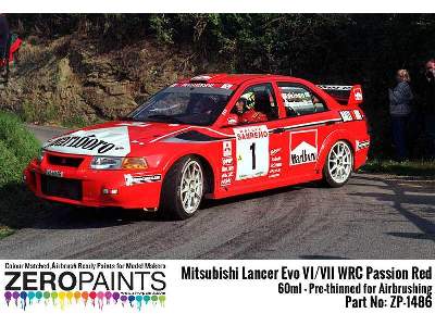 1486 Mitsubishi Lancer Evo Vi Wrc Passion Red - zdjęcie 4