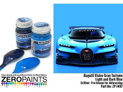 1497 Bugatti Vision Gran Turismo - Light And Dark Blue Set - zdjęcie 1