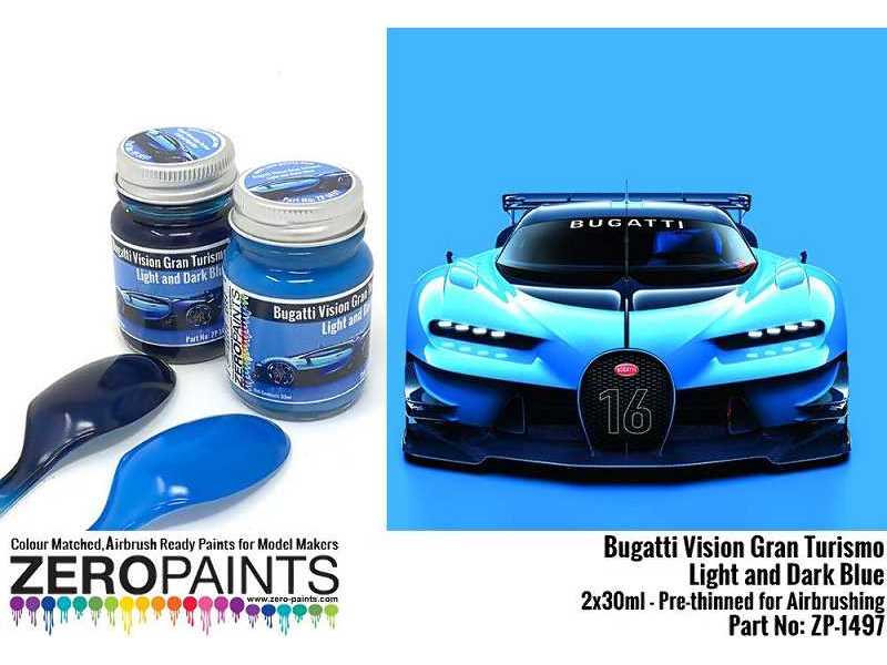 1497 Bugatti Vision Gran Turismo - Light And Dark Blue Set - zdjęcie 1 1497 Bugatti Vision Gran Turismo - Light And Dark Blue Set - zdjęcie 1