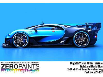 1497 Bugatti Vision Gran Turismo - Light And Dark Blue Set - zdjęcie 2