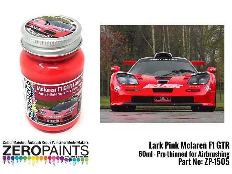 1505 Lark Pink Mclaren F1 Gtr 60ml - zdjęcie 1 1505 Lark Pink Mclaren F1 Gtr 60ml - zdjęcie 1