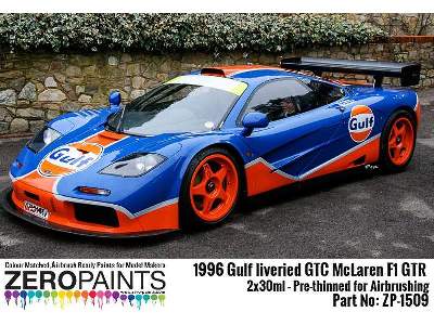 1509 1996 Gulf Liveried Gtc Mclaren F1 Gtr Set - zdjęcie 3