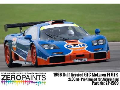 1509 1996 Gulf Liveried Gtc Mclaren F1 Gtr Set - zdjęcie 4